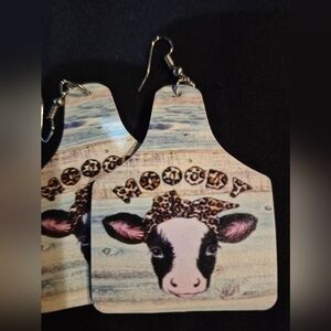 Moody Cow Print Earrings